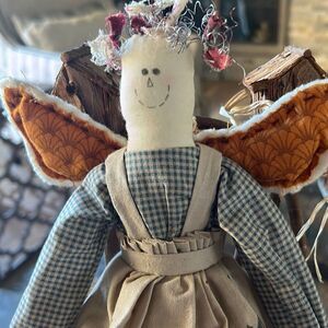 Folk Art Angel Rag Doll